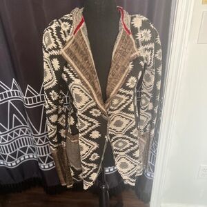 Gimmicks by BKE Open Cardigan - Multi-Print, Size Medium